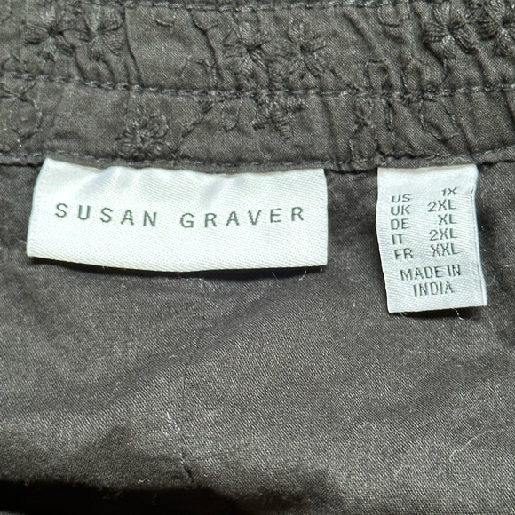 Susan Graver Maxi Skirt Size 1x - Picture 2 of 7
